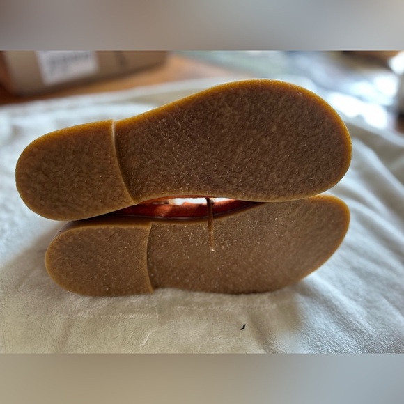 Casta nwot cognac suede leather gladiator lace up sandals size 38 Boho peasant - Picture 8 of 9